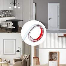 Decorațiune de perete flexibilă de 39,37 inch x 1,26 inch, matriță pentru panouri autoadezive detașabile, decorare DIY pentru casă pe fundalul peretelui, materialul PVC este foarte potrivit pentru utilizarea în decorarea casei - Aur - Vizualizare 7