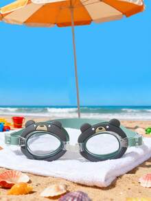 1pc Youth Swimming Goggles, Soft Silicone Frame Anti-Leak, Anti-Fog Clear Lens, Swimming Goggles - Multicolor - View 10