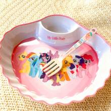 3pcs My Little Pony Cute Household Plates, Divided Plates For Salad, Snacks, And Fruits, Fries And Snack Plates, Fun Plates For Parties And Restaurants - Multicolor - View 9