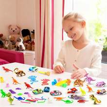 350PCS Party Favors For Kids Toys,Cute Animal Shaped Soft Fidget Toys,Birthday Toys, Prize Box Carnival Prizes For Children, Boys, Girls,Can Be Used As Prizes, Party Favors, Birthday Gifts - màu sắc - Xem 6
