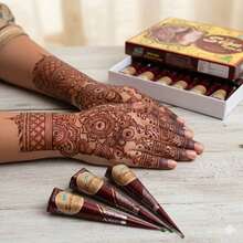 1/3 块天然有机海娜粉，海娜临时纹身，半永久性防水海娜纹身颜料，用于人体彩绘。