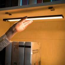 1pc/2pcs Rechargeable LED Motion Sensor Closet Light - 3 Color Changing Modes Wall Lamp, Suitable For Bedroom, Kitchen, Wardrobe, Self-Adhesive Cabinet And Shoe Rack Lighting (20/30/40cm, Black/White) - 3 Colors - View 5