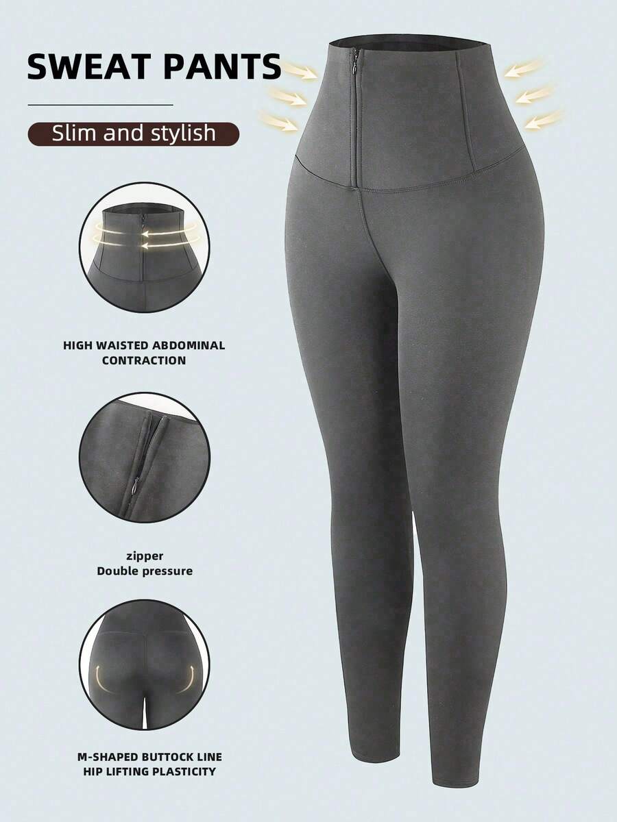 1 Stück Damen Thermohose mit hoher Taille in Große Größen