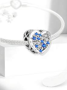 1pc Beads, Suitable For Women Bracelet, Bangle DIY Jewelry Making And Daily Outfit Matching, Suitable For Girls Wearing - Heart-shaped Constellation - View 4