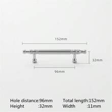 1 pezzo Maniglia in lega di alluminio stile europeo per anta di armadio, colore nero, oro, nichel, per maniglie e pomelli di mobili da cucina, cassetti, ante di mobili - Multicolore - Visualizzare 19