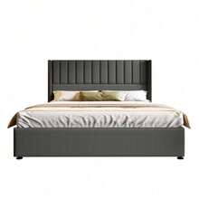 Bed Bases & Foundations - Grey + Linen + 160cm*200cm - View 11