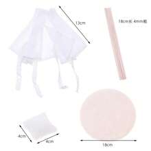 1:12 娃娃屋微缩户外露营，DIY可涂色帐篷，Ob11 微型场景摄影道具装饰配件，迷你桌面摆件 - 多色 - 查看 3