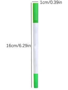 12色双头哑光美甲涂鸦笔+软毛笔头，可用于绘制3D抽象线条、精细细节、花叶图案等。 - 彩色 - 查看 8