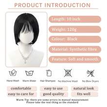 New Arrival Women's Short Bob Wig - Synthetic Fiber Natural Looking Fashionable Full Cap Wig - Multicolor - View 3