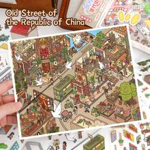 Naklejki 3D z miniaturowymi scenami, naklejki 3D stereoskopowe z mikrokrajobrazami małych domków, naklejki DIY do samodzielnego wykonania dla dorosłych, naklejki na zabawki, scrapbooking, odpowiednie do dekoracji słupków, naklejki DIY, na Boże Narodzenie, prezenty dla przyjaciół, artykuły do scrapbookingu, zabawne naklejki, naklejki na laptopa, naklejki na telefon Kindle - Wielokolorowe - Zobacz 14