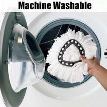 Microfiber Spin Mop Refills,8 Pack Mop Replacement Heads,Spinning Mop Replace Head For Deep Cleaning All Hard-Surfaced Floors - ColorA - 查看 6