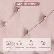 Bed Frames - Pink + Velvet + 140cm*200cm - View 6