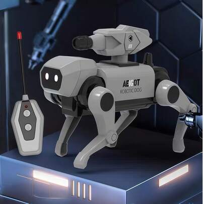 遥控机器狗互动玩具，儿童电子宠物礼物，STEM互动宠物，智能逼真机器狗玩具，生日和圣诞礼物