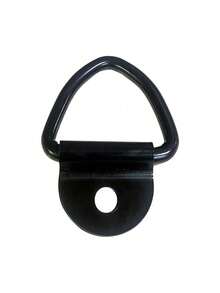 Black V-Shaped D-Ring Metal Hook, Cargo Tie Anchor