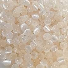 150pcs 4mm High Quality Cat's Eye Seed Beads - Light Pastel Shimmer Smooth Finish, Reflective Loose Beads For DIY Jewelry Making Bracelet Necklace Craft Supplies