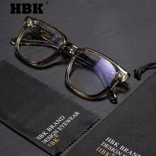 HBK 时尚光学镜架新款 TR90 方形大框复古艺术装饰休闲透明眼镜男女通用，户外旅行假日街头摄影购物节礼物 - K39922 - 查看 47