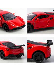 1/2件套压铸合金赛车模型 - 光滑、细节逼真的车辆，是送给汽车爱好者的理想礼物，也是家居装饰、男孩房赛车装饰和交通工具模型的理想之选。 - 彩色 - 查看 5