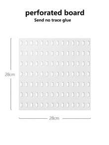 Suporte de Armazenamento Montado na Parede, Adequado para Quarto, Banheiro, Escritório, Dormitório, Sala de Artesanato, Interior de Carro, etc. Pode ser usado para Armazenamento de Banheiro, Instalação DIY sem Perfuração, Também pode ser usado como Suporte de Exibição de Armazenamento de Mesa. - Multicolorido - Visão 6