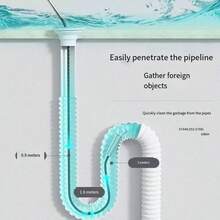 Multi-Functional Stainless Steel Drain Cleaner, One Tool For Multiple Uses! Suitable For Sinks, Floor Drains, Toilets And Various Pipes. Can Clear Different Types Of Blockages, And Can Be Used With Other Tools To Meet Different Unclogging Needs. Excellent Value. - Multicolor - View 4