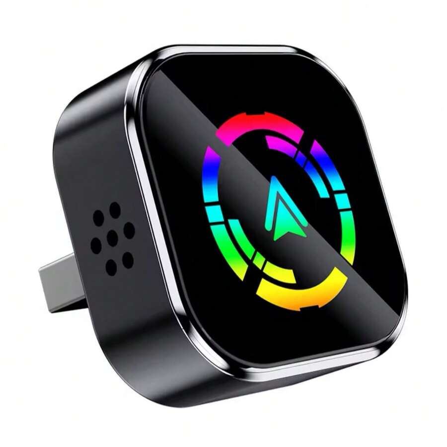 Adaptador Inalámbrico CarPlay & Android Auto 2 en 1 – Conexión Instantánea, Sin Cables, Sin Interrupciones / Convierte tu sistema CarPlay o Android Auto tradicional con cable en una experiencia totalmente inalámbrica, rápida y estable. Este mini adaptador 2 en 1 ofrece tecnología avanzada de WiFi 5.8 GHz, conexión automática y actualizaciones OTA que garantizan un rendimiento fluido y sin retrasos en cada viaje. / Beneficios que realmente notarás  Conéctate a CarPlay/Android Auto sin sacar tu teléfono del bolsillo.  Di adiós a los cables dañados, enredos o puertos flojos.  Navega con Waze o G o o g l e Maps de manera instantánea y fluida.  Audio sin interrupciones en llamadas, mensajes y música.  Ahorra tiempo: el sistema inicia automáticamente cada que enciendes el auto.  Mejor estabilidad gracias al WiFi 5.8 GHz, ideal para viajes largos.  Luce moderno y premium dentro de tu vehículo gracias a su diseño con iluminación LED. U ber, Didi, Indrive, Taxi - Negro - Ver 1