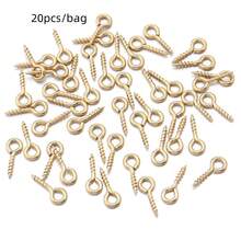 20 Peças Pinos de Parafuso de Olho de Ovelha em Aço Inoxidável, Conector de Colar Pingente de Prego em Formato de 9 Tamanhos Diferentes, Acessórios de Fabricação de Joias DIY