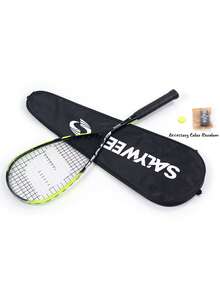 SALYWEE Squash Racket With Free Bag, Full Carbon Fibre Lightweight Squash Racquets, 12*17 String Pattern, Indoor Sports Squash Training Supplies For Men & Women, Professional Competition Sports Gear, Suitable For Intermediate Players - Multicolor - View 15