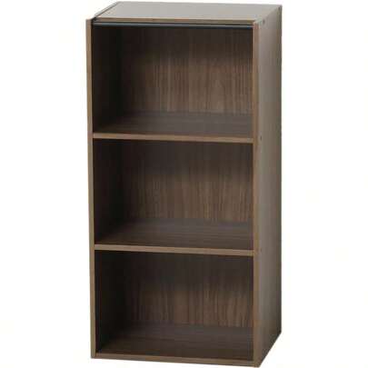 クロシオ 鍵付き3段ボックス ブラウン ホワイト 扉付き 幅42cm高さ87.5cm カラーボックス AKU1007065 ホワイト