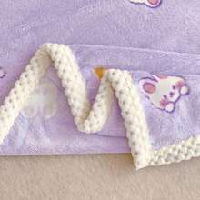 1条70x100厘米婴儿毯，可爱卡通图案，四季皆宜，柔软舒适，新生儿礼物，婴儿房必备 - 彩色 - 查看 6