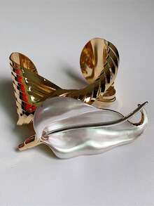 سوار أنيق أبيض مطلي بالذهب والأبيض بتصميم زهرة التوليب، سوار مرن وأنيق مفتوح للنساء، تصميم ذهبي أنيق مناسب للارتداء اليومي والحفلات - الذهبي - مشاهدة 10