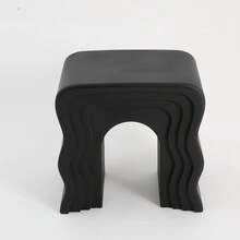 YUNRUX Mesa auxiliar creativa, mesa auxiliar para sofá, mesa de noche - Negro - Ver 4