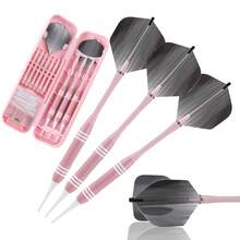 3 piezas Juego de dardos de punta blanda rosa precisa - Dardos de acero de alta calidad, dardos de alta calidad para principiantes y uso doméstico, adecuados para competiciones y profesionales, 3 dardos/paquete, regalo perfecto para Navidad, Acción de Gracias, San Valentín, cumpleaños y otras festividades, dardos para regalar, competiciones profesionales, estilo clásico, artesanía premium