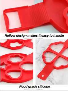 1pc Multi-Geometric Shape Silicone Egg Ring