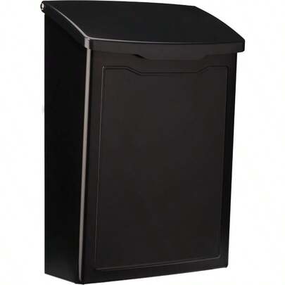 Architectural Mailboxes 2681B Marina Wall Mount Mailbox Black Marina Wall Mount Mailbox Small