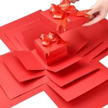 DIY Surprise Explosion Gift Box Birthday Gift Box Surprise Explosion Box Candy Wedding Birthday Surprise Box For Birthdays Valentine's Weddings - Multicolor - View 8