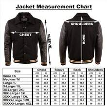 Men's Wool Real Leather Bomber Jacket V3CS - Black - View 5