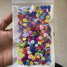500pcs/100pcs Vibrant Mixed Colors Resin Buttons With 2 Holes, 9mm - Perfect For DIY Sewing & Crafts, Buttons