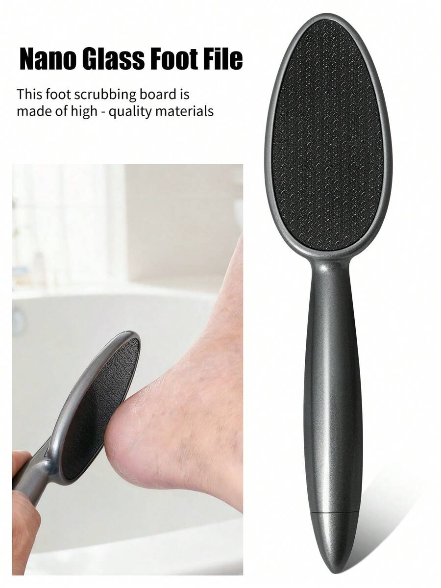 Dụng cụ loại bỏ vết chai chân, dễ dàng loại bỏ vết chai, da chết và vết chai dày ở lòng bàn chân và gót chân, cải thiện làn da thô ráp, thao tác đơn giản, mài mịn mà không làm trầy xước da, thích hợp để chăm sóc chân hàng ngày tại nhà, phù hợp cho cả nam và nữ, đáp ứng các nhu cầu chăm sóc bàn chân thô ráp khác nhau - Màu xám đen - Xem 1