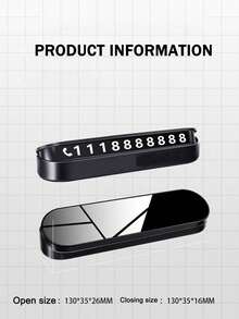 1件装汽车造型临时停车卡电话号码卡牌电话号码停车场停车卡汽车造型汽车配件