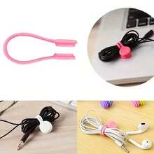 5/10pcs Reusable Magnetic Cable Ties, Silicone Magnetic Straps For Bundling, Bookmarks & Fridge Magnets