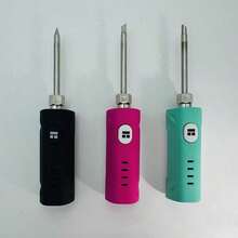 510 Threaded Connector, Mini Soldering Iron Kit, Portable Threaded Soldering Iron, 400mAh Battery Case, Adjustable Voltage Battery Holder, With Type-C Charging Cable, Fast Heating, Comes With A Lanyard For Easy Storage, Compatible With Heating Tip Tools, Suitable For Mobile Phone, Computer, Camera, Circuit Board Repair, DIY Projects And Electronics Repair. - 彩色 - 查看 6