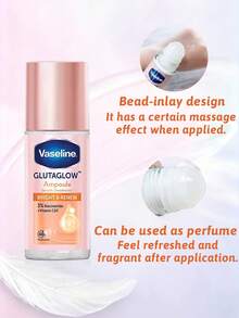 Vaseline 凡士林 GlutaGlow 亮白滾珠除臭劑，48 小時汗水與異味控制，亮白平滑，即時阻汗，持久清新，冷感按摩塗抹頭，口袋隨身香氛，隱形快乾配方，不黏膩 - Bright & Renew - 查看 3