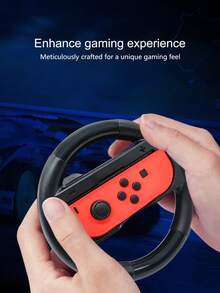 2pcs Switch OLED/Switch Controller Racing Wheel + 2pcs Grip Covers Set, Anti-Slip, Anti-Sweat, Anti-Drop, Anti-Scratch, Enhance Gaming Experience, Simulate Real Racing - Multicolor - View 3