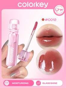 COLORKEY Moisturizing Lip Gloss, High-Gloss Mirror Finish, Plumping Nourishing Lip Oil, Non-Sticky Long-Lasting Formula, Repairs Lip Lines, Lip Essence Nourishment, Creates Refined Lip Makeup, Lipstick Lip Cosmetics Lip Plumper Lip Combo Brand Beauty Makeup Face Paint Cosmetic For Women Girls Perfect For Spring Summer Ideal For Y2K Fancy Fashion Suitable For 90s Makeup Birthday Mother'S Day Gift Rave Party Ready Best Color - C12 Lced Tea Brown - View 1