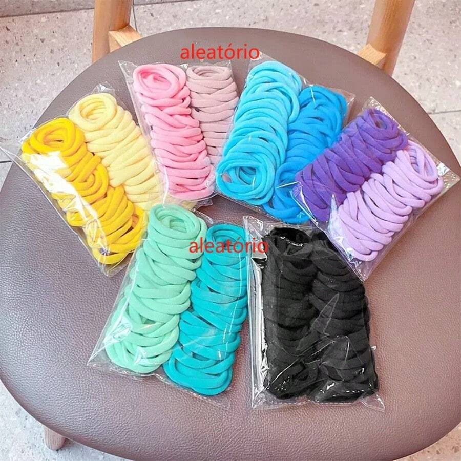 Dây buộc tóc thông thường để sử dụng hàng ngày cho các cô gái Kiểu tóc thông thường - Nhiều màu - Xem 1