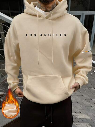 קפוצ'ון מינימליסטי שחור לגברים | לוס אנג'לס וייב