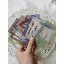 15pcs Mixed Pattern Sticker, Modern Waterproof Frame Print Decal For Office, School Back To School - Nhiều màu - Xem 6