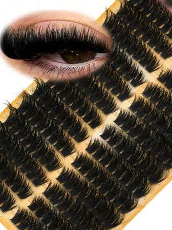 13 rader tjocka ögonfransar, gör-det-själv-ögonfransar, fluffiga ögonfransar i enkla kluster, enkla ögonfransar, ultratjocka förlängda ögonfransar, böjda enkla ögonfransar, smala ögonfransar, förlängda ögonfransar med tecknat utseende, lämpliga för nybörjare hemma, ultratjocka lösögonfransar, lämpliga för olika tillfällen, bröllop och middagar, kan fritt göras själv