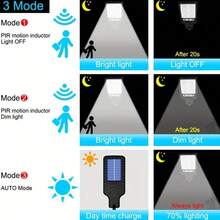 1pc, Solar Wall Lights, Outdoor LED Solar Street Lamp, 3 Modes, Motion Sensing And Light Sensing, Suitable For Courtyards, Gardens, Garage Doors, Balconies - white light - View 5