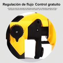 pistola pintura eletrica,pistola pintar electrica,pistola pintura bateria ,pistola pintura eletrica pulverizador 2,pulverizador tinta,pistola pintura automotiva,Pistola de Pintura de Alta Presión, Compacta para Proyectos de Bricolaje y Hogar - Amarillo - Ver 2