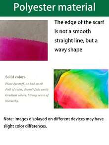 涤纶肚皮舞面纱 - 飘逸渐变色手帕，适合表演和练习